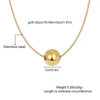 Wholesale Jewelry Simple Style Geometric 201 Stainless Steel Plating Pendant Necklace main image 5
