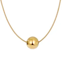 Wholesale Jewelry Simple Style Geometric 201 Stainless Steel Plating Pendant Necklace main image 2