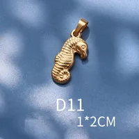 1 Piece 13 * 14mm 15 * 21mm 9 * 17mm Titanium Steel 18K Gold Plated Tiger Elephant Bird Polished Pendant sku image 5