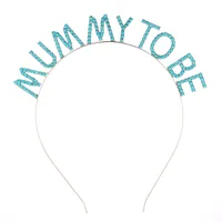 Women's Simple Style Letter Alloy Inlay Rhinestones Hair Band main image 4
