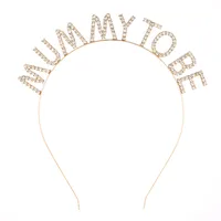 Women's Simple Style Letter Alloy Inlay Rhinestones Hair Band sku image 6
