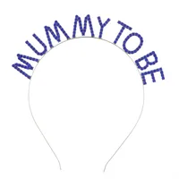 Women's Simple Style Letter Alloy Inlay Rhinestones Hair Band sku image 3