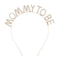 Women's Simple Style Letter Alloy Inlay Rhinestones Hair Band sku image 11
