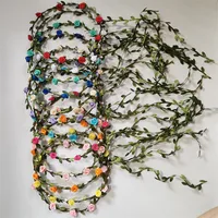 Women's Simple Style Classic Style Plaid Flower Cloth Wreath main image 4