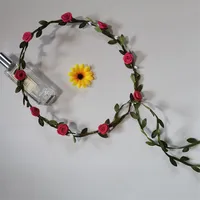 Women's Simple Style Classic Style Plaid Flower Cloth Wreath sku image 2