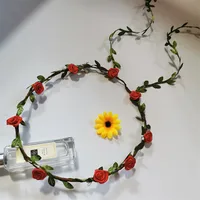 Women's Simple Style Classic Style Plaid Flower Cloth Wreath sku image 4