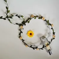Women's Simple Style Classic Style Plaid Flower Cloth Wreath sku image 3