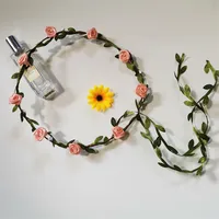 Women's Simple Style Classic Style Plaid Flower Cloth Wreath sku image 5