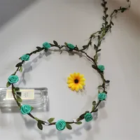 Women's Simple Style Classic Style Plaid Flower Cloth Wreath sku image 11