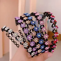 Women's Sweet Simple Style Flower Rhinestone Diamond Hair Band main image 1
