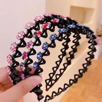 Women's Sweet Simple Style Flower Rhinestone Diamond Hair Band main image 4