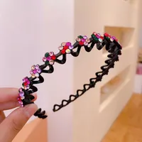 Women's Sweet Simple Style Flower Rhinestone Diamond Hair Band sku image 5