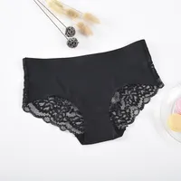 Solid Color Seamless Breathable Mid Waist Briefs Panties sku image 3