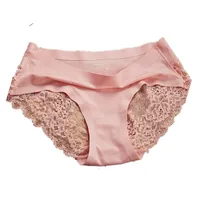 Solid Color Seamless Breathable Mid Waist Briefs Panties sku image 14