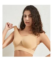 Solid Color Sports Bras Push Up Gather Breathable Bralette main image 2