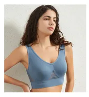 Solid Color Sports Bras Push Up Gather Breathable Bralette main image 5