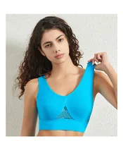 Solid Color Sports Bras Push Up Gather Breathable Bralette main image 6
