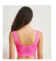 Solid Color Sports Bras Push Up Gather Breathable Bralette main image 7