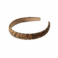 Guanyang Cross-Border Zebra Print Leopard Print Headband European And American Retro Sponge Face Washing Pressure Hairband Simple Fashion Headband Hair Accessories sku image 1