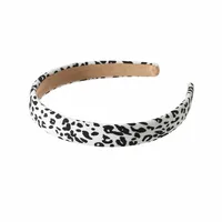 Guanyang Cross-Border Zebra Print Leopard Print Headband European And American Retro Sponge Face Washing Pressure Hairband Simple Fashion Headband Hair Accessories sku image 2