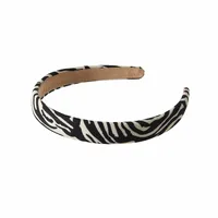 Guanyang Cross-Border Zebra Print Leopard Print Headband European And American Retro Sponge Face Washing Pressure Hairband Simple Fashion Headband Hair Accessories sku image 6