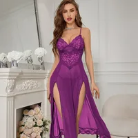 Holiday Home Vacation Sexy Solid Color Polyester Pajama Sets main image 3