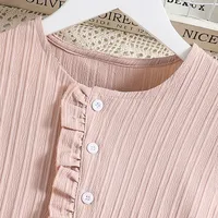 Casual Elegant Solid Color Polyester Girls Dresses main image 5