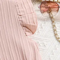 Casual Elegant Solid Color Polyester Girls Dresses main image 4