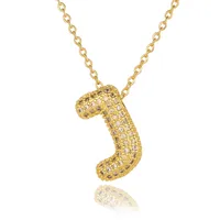 Wholesale Casual Simple Style Letter Copper Plating Inlay Zircon Pendant Necklace sku image 17