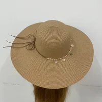 Women's Vacation Color Block Curved Eaves Sun Hat main image 1