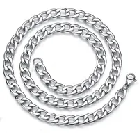 Titanium&stainless Steel Simple Geometric Necklace  (necklace Steel Color 3.5mm*50cm) Nhhf1246-necklace-steel-color-3.5mm*50cm sku image 6