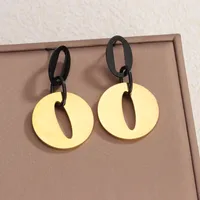 1 Pair Vintage Style Classic Style Geometric 304 Stainless Steel Drop Earrings main image 2