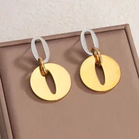 1 Pair Vintage Style Classic Style Geometric 304 Stainless Steel Drop Earrings main image 1