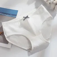 Solid Color Bow Knot Breathable Low Waist Panties sku image 13