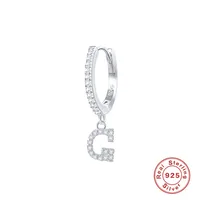 1 Piece 925 Sterling Silver Letter Drop Earrings sku image 14