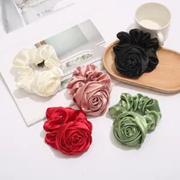 Women's Retro Solid Color Cloth Hair Tie main image 1