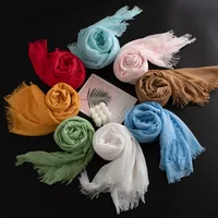 Women's Simple Style Classic Style Solid Color Polyester Tassel Scarf main image 1