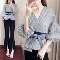 Daily Women's Simple Style Bow Knot Polyester Rib Fabrics Pants Sets Pants Sets main image 3