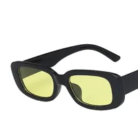Small Frame Sunglasses Simple Square Fashion Punk  Glasses sku image 4