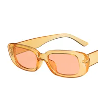 Small Frame Sunglasses Simple Square Fashion Punk  Glasses sku image 12