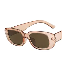 Small Frame Sunglasses Simple Square Fashion Punk  Glasses sku image 15