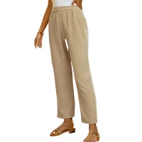 Women's Holiday Daily Simple Style Solid Color Full Length Woven Casual Pants sku image 3