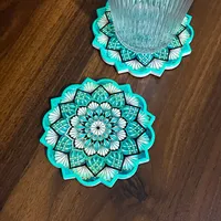 Classical Flower Ceramics Placemat 1 Piece sku image 2