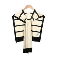 Women's Casual Elegant Stripe Polyester Patchwork Shawl main image 5