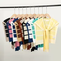 Women's Casual Elegant Stripe Polyester Patchwork Shawl main image 1