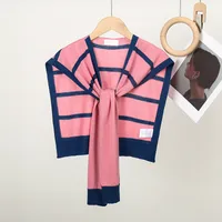 Women's Casual Elegant Stripe Polyester Patchwork Shawl main image 4