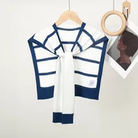 Women's Casual Elegant Stripe Polyester Patchwork Shawl main image 3