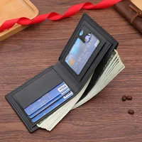 Men's Geometric PVC Flip Cover Coin Purse main image 5