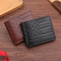 Men's Geometric PVC Flip Cover Coin Purse main image 4