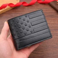 Men's Geometric PVC Flip Cover Coin Purse main image 1